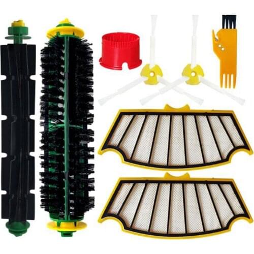 Hepa Filter Main Side Brush for IRobot Roomba 500 505 510 520 530 531 535 532 550 560Robotic Vacuum Cleaner Accessories