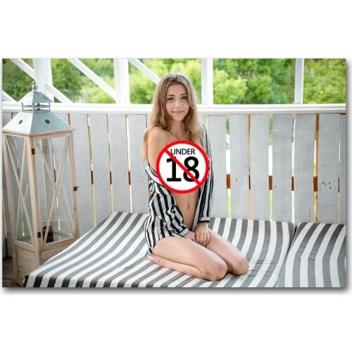 Beautiful Young Girl Canvas Wall Art Posters and Prints Modern Painting for Home Decor Bedroom Decoration