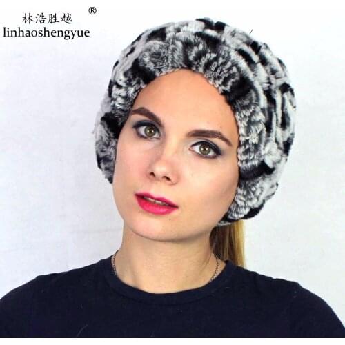 Linhaoshengyue Free shipping fashion scarf caps rabbit fur