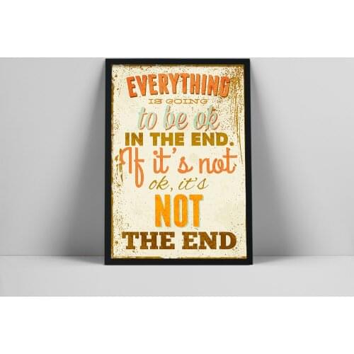 Nordic Minimalist Quotes Inspirational Picture Poster Canvas Print Painting Wall Art for Office Living Room Home Decoration