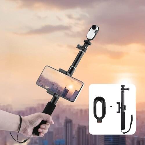 Mobile Phone Selfie Stick and Simple Frame for Insta360 Go 2 Protective Frame Mount Adapter Adjustable Angle Bracket Stabilizer