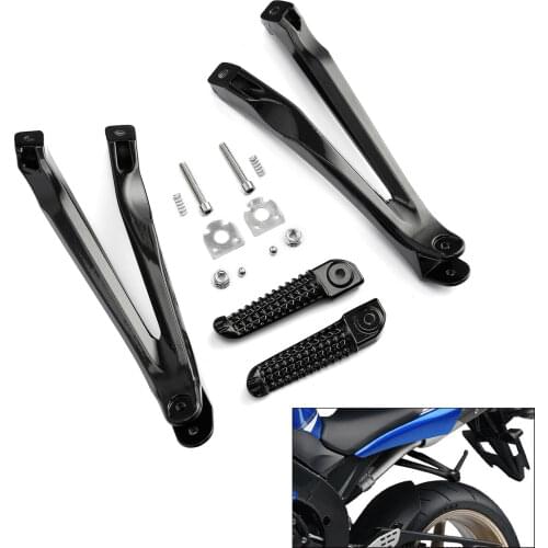 Motorcycle Rear Footrest Foot Pegs Bracket Set For Yamaha YZF R1 YZFR1 2004-2008 2005 06 07