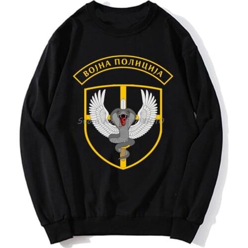 Cobra Serbia Special Forces Anti Terrorist Army Unit Black Men Hoodie Hot Spring Autumn Sweater Streetwear Sweatshirt