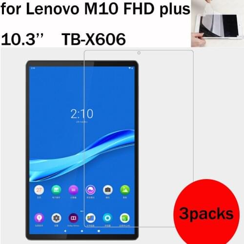3 Packs soft screen protector for Lenovo tab M10 FHD plus TB-X606 10.3' M10 X605 M7 M8 HD Gen 2 TB-X306 TB-7305 TB-8305 TB-8505