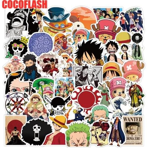 10/50PCS/set Cartoon Anime Graffiti One Piece Stickers For DIY Luggage Laptop Refrigerator Motorcycle Car