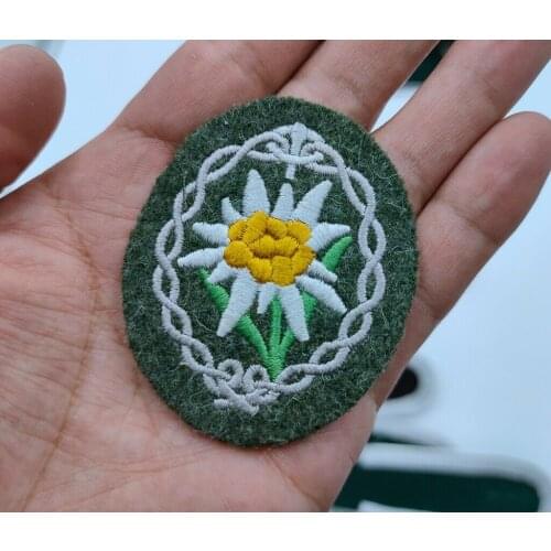 WWII GERMAN WH HEER MOUNTAIN TROOPS EDELWEISS TUNIC SLEEVE INSIGNIA ARM PATCH