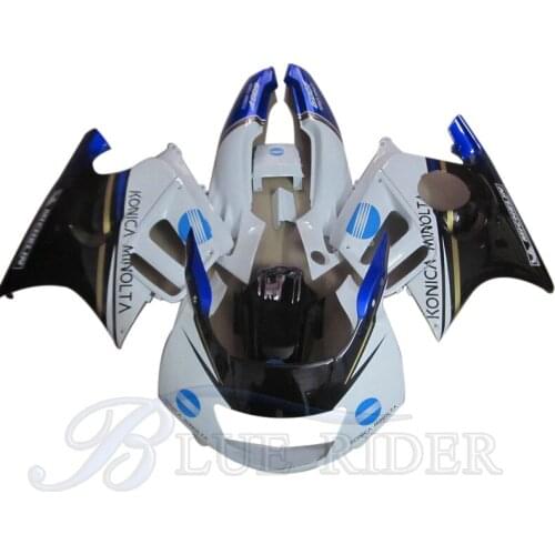 Fairings Kit 1997 1998 CBR600 F3 97 98 Motorcycle Parts For HONDA CBR 600 F3 White Blue Fairing Kit + Tank Cover Full Bodyworks