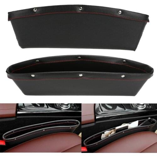 2 in 1 Car Seat Gap Organizer-Universal Fit Storage Pockets Adjust Car Seat Crevice Storage Box Helps Reduce Distracted Driving