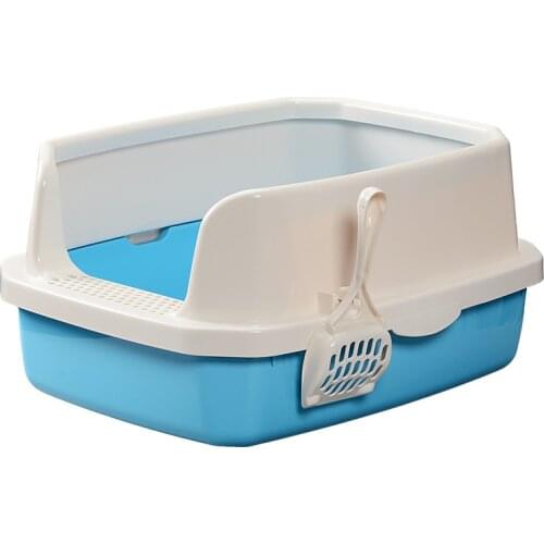 Semi-closed basin of cat litter clean without peculiar smell pine smelly cat sand basin easy clean pet cleaning supplies