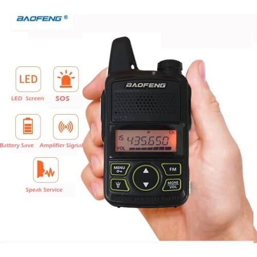 New Micro USB Interphone Ultrathin BF-T1 Baofeng Mini Walkie Talkie Professional For 400-470mhz Uhf Radio Station Ham Cb Radio