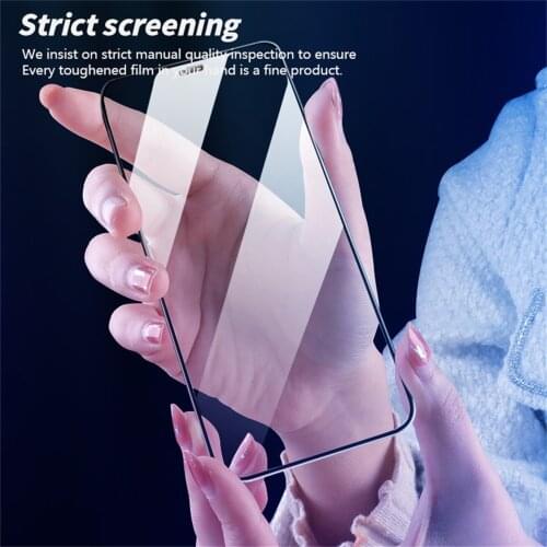 1pcs Suitable For iPhone 12 Dust-Proof Mesh Screen Printing HD Tempered Film Full Cover Protective Glass Tempered Film