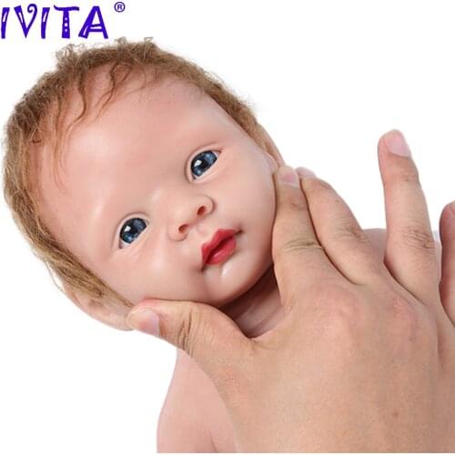 IVITA WG1523RH 48cm 3.8kg Realistic Silicone Reborn Dolls Newborn Baby Lifelike Skin Soft Girl Toys for Children Christmas Gift