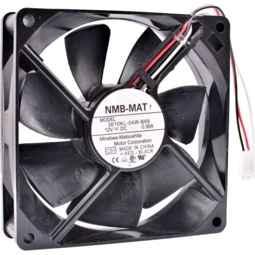 COOLING REVOLUTION 3610KL-04W-B69 9cm 9025 9225 12V 0.56A Double ball bearing air volume server chassis cooling fan