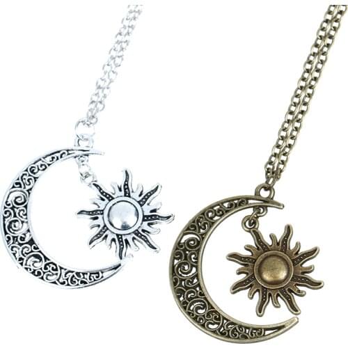1pcs Fashion Moon Of My Life My Sun And Stars Charm Pendant Necklace For Women