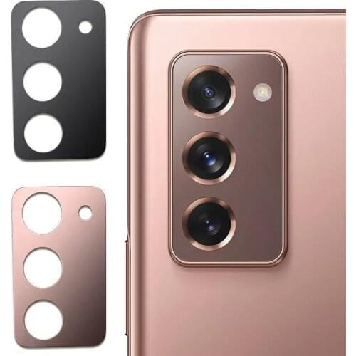 2pcs Camera Protector For Samsung Z Fold2 5G Tempered Glass Film Metal Rear Lens Protection Ring Case for Galaxy Z Fold2 5G