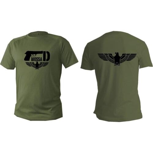 2019 New Summer Casual Men T-shirt T shirt Mens short sleeve green olive israel defense forces army mossad