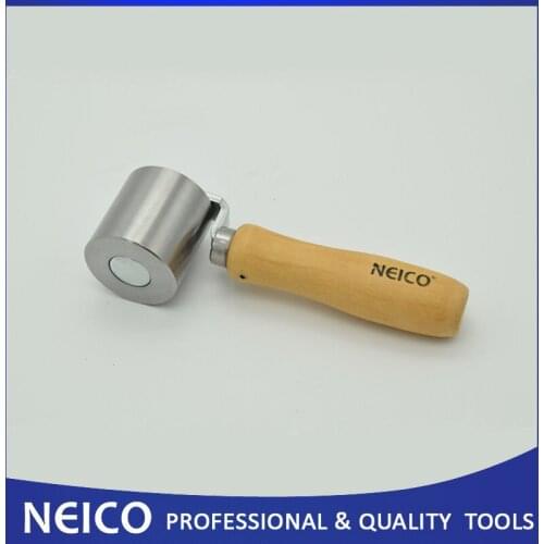 50mm Single Fork Steel Pressure Roller Use For Flash Tape , Vinyl Flooring And Roofing Seam Roller