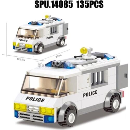 6730 135pcs Urban Polices Squad Car Building Blocks 2 Toy