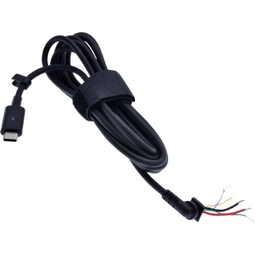 1.8m USB Type-C DC Power Male Tip Plug Connector with Cord / Cable for Dell Laptop Power Adapter Charger