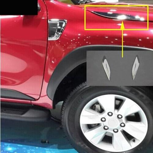 For Toyota Hilux revo accessories ABS chrome side vent trim for toyota hilux revo 2015 2016 2017 car styling hilux parts revo