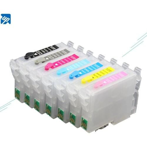 Free shipping 10sets refillable ink Cartridge for epson R2200 R2100 printer T0341-T0348 ink cartridge