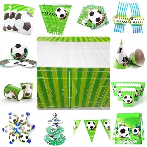Football Theme Props Board Banner Invitation Card Kids Birthday Party Decoration Baby Shower Party Supplies Set Party Decoration