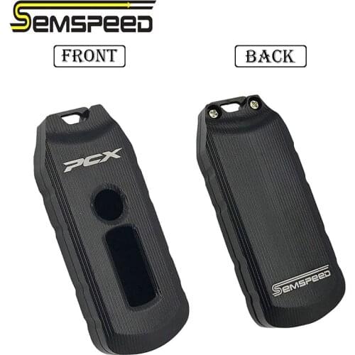 For Honda PCX 125 PCX 150 PCX150 2016 2017 2018 2019 2020 SEMSPEED Motorcycl 3D Remote Control Keychain Key Case Bag Cover