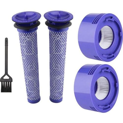 Post-Motor Filter for Dyson V7 V8 Cordless Vacuum Cleaner (V7 Trigger + Pro Fluffy V8 Absolute Fluffy) Pre-Filter Post-Filter