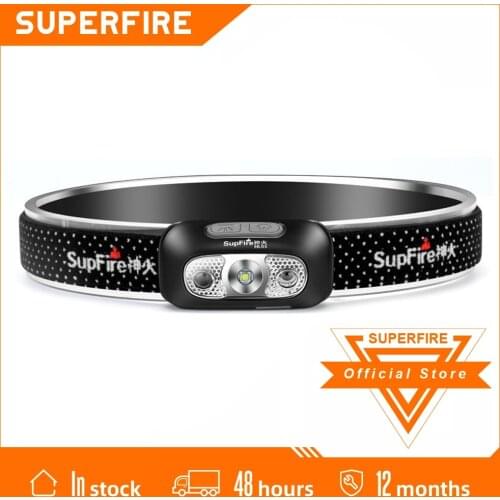 SupFire HL05 Mini 36g Cree LED Headlamp Motion Sensor USB Rechargeable Lantern For Camping Fishing Bicycle Waterproof Headlight