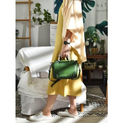 Fashion design luxury natural geuine leather ladies small handbag casual daily weekend party ladies one-shoulder messenger bag