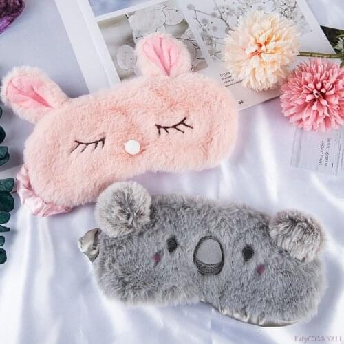 Cartoon Eye Mask Sleeping Eyemask Eyeshade Kitten Travel Relax Goggles Sleep Nap