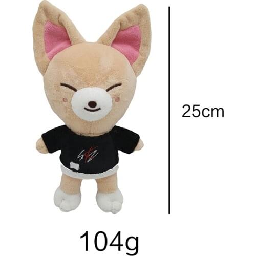 New Korea Band Hip Hop Korea Kpop Stray Kids Skzoo Plush Toy Kawaii Wolf Chan Leebit DWAEKKI Jiniret Soft Stuffed Doll For Gift