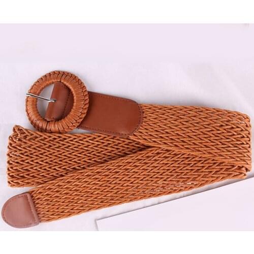 New Braid Belt Fashion Women Waist Belts Ethnic Style Ladies Belt For Dress Braided Cummerbund Waist Strap Waistbands