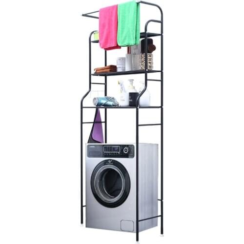 Upgrade 3Tiers Stainless Steel Storage Rack Over Toilet/Laundry/Washing Machine Rack Shelf Bathroom Space Saver Organizer Stand