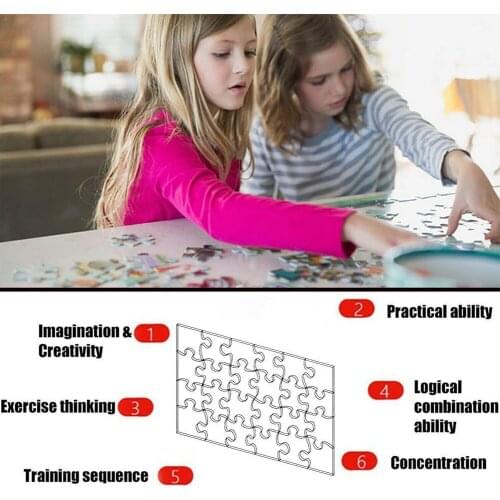 Acrylic Transparent Puzzle 108 PCS Jigsaw Acrylic Puzzles Puzzle Blanks DIY Puzzles Sublimation Jigsaw Plane Puzzle R4D7