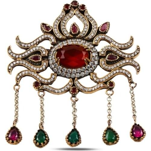 Silverlina Silver Zircon Stone Authentic Brooch