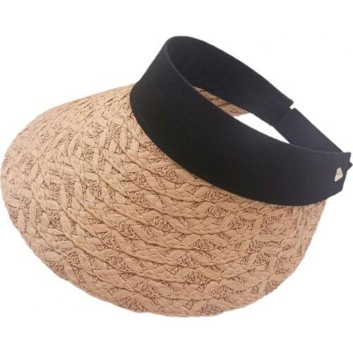 Sun Hat Fashion Heat-insulating Braid Fabric Graceful All-match Travel Caps for Sports