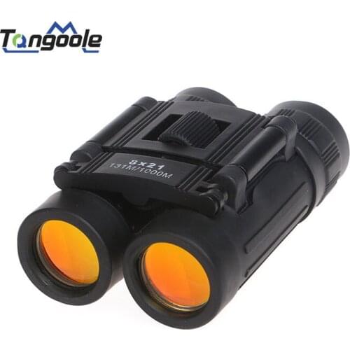 Tangoole 8x21 Compact Zoom Binoculars Long Range 1000m Folding HD Powerful Mini Telescope BAK4 FMC Optics Hunting Sports Camping