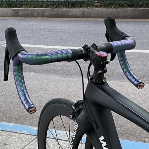 Outdoor Biking Road Bike Colorful Handlebar Straps Shock Absorption PU Non-slip Handlebar Wrap Riding Equipment