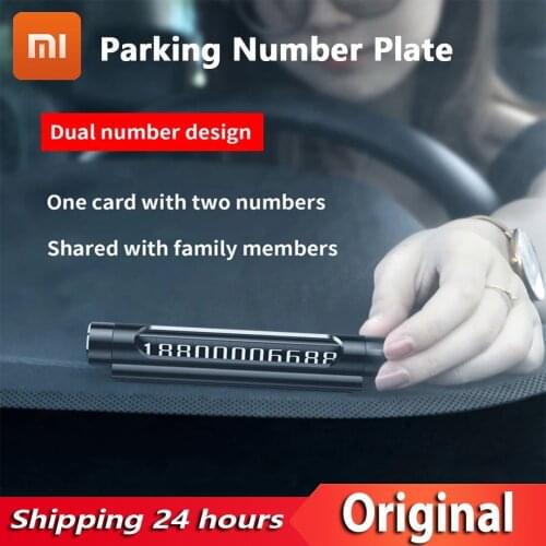 YOUPIN Baseus Temporary Parking Number Plate Car Decoration Accessories Luminous Rotate Hide Switchable Double Number