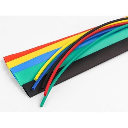 100PCS/280PCS Heat Shrink Tube Polyolefin Assorted Wire Insulated Sleeve Set Cable Waterproof Shrinkable Ratio 2:1 DIY Connector