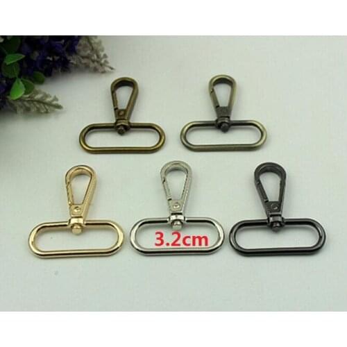 20 pcs/lot) factory direct luggage handbag hardware accessories inner diameter 3.2cm shoulder strap spring hook
