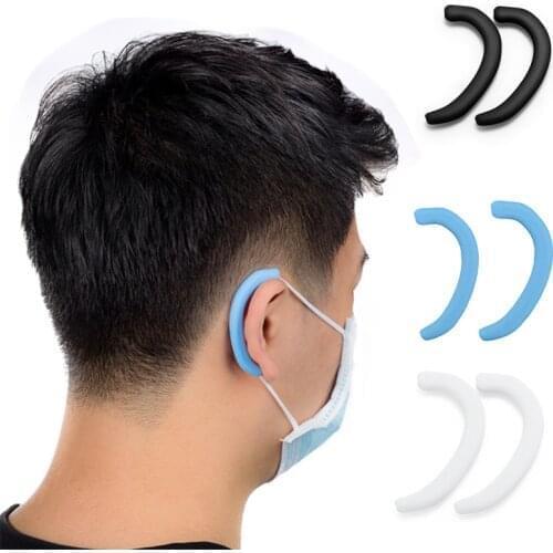 5 Pairs Silicone Ear Protector Anti Pain Earmuffs Soft Ears Mask Rope Protective Cover Band Cover Mask Accessories for Women Men