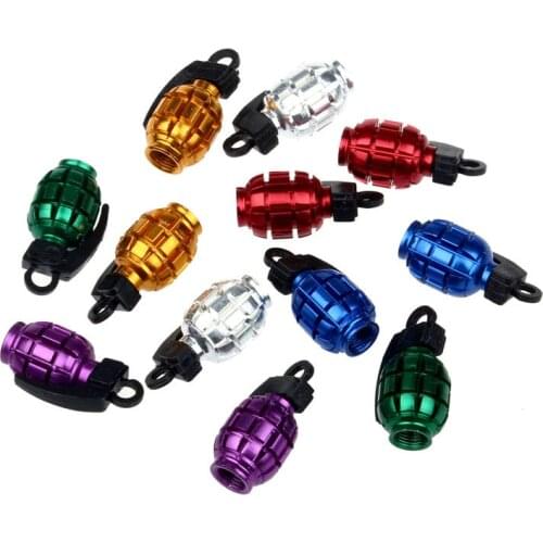 6 Color Bicycle Accessories For a Bike MTB BMX Moto Colorful Alloy Valve Caps Dust Covers Cycling Car Tyre