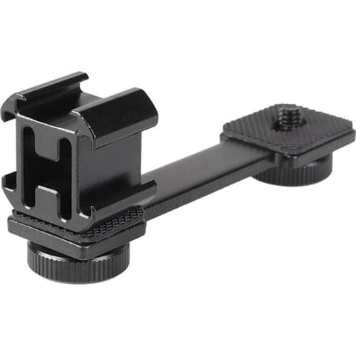 3in1 Cold Shoe Mount Adapter Tripod Extension Bracket Holder for DJI OSMO Mobile 2 for Zhiyun Smooth 4 to Microphone Fill Light