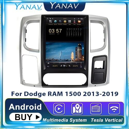 Android GPS Navigation Car Radio For Dodge RAM 1500 2013-2019 Car Audio Multimedia Stereo Receiver MP3 Player Tape Recorder