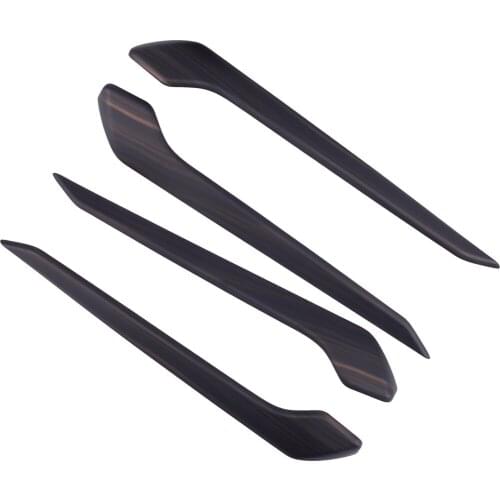 Car Wood Grain Style Interior Door Bowl Upper Strip Trim Fit For Toyota RAV4 2019 2020