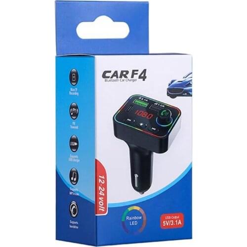 Bluetooth 5.0 Car FM Transmitter MP3 Player Wireless Handsfree Car Kit Receiver Adapter with PD USB Phone Charger
