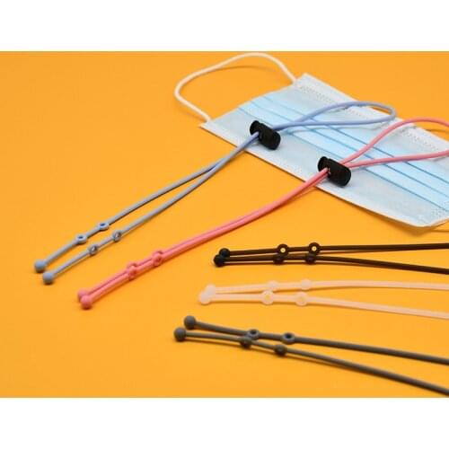 Colors Adjustable Silicone Face Mask Lanyard Handy Convenient Holder Rope Anti-lost Anti-drop Mask Hanging Neck Rop Halter Ropes