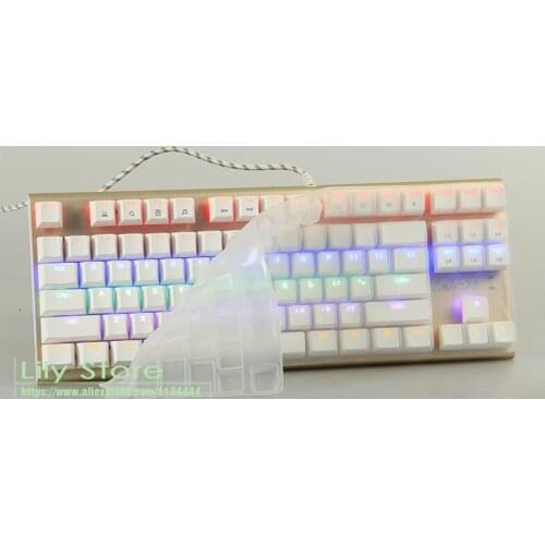 For LOLITA SPYDER 87 / coolermaster dareu FILCO a-jazz AK40 KEYCOOL surmt 87 keys Mechanical Keyboard Skin Covers Protector